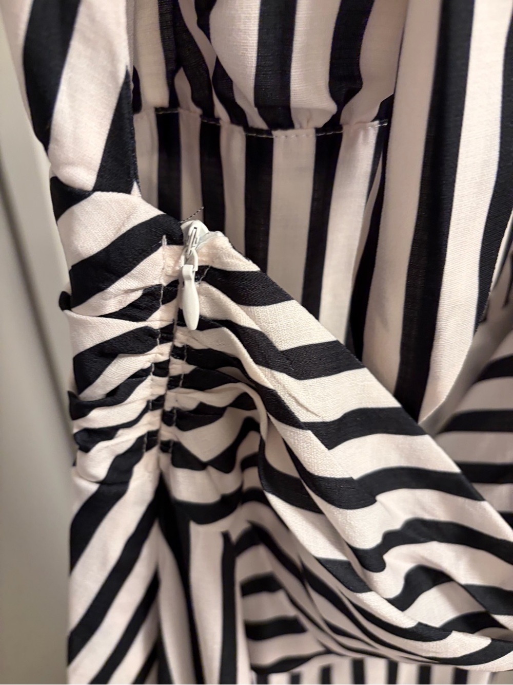 Commense Black & White Striped Halter Maxi - Picture 9 of 13
